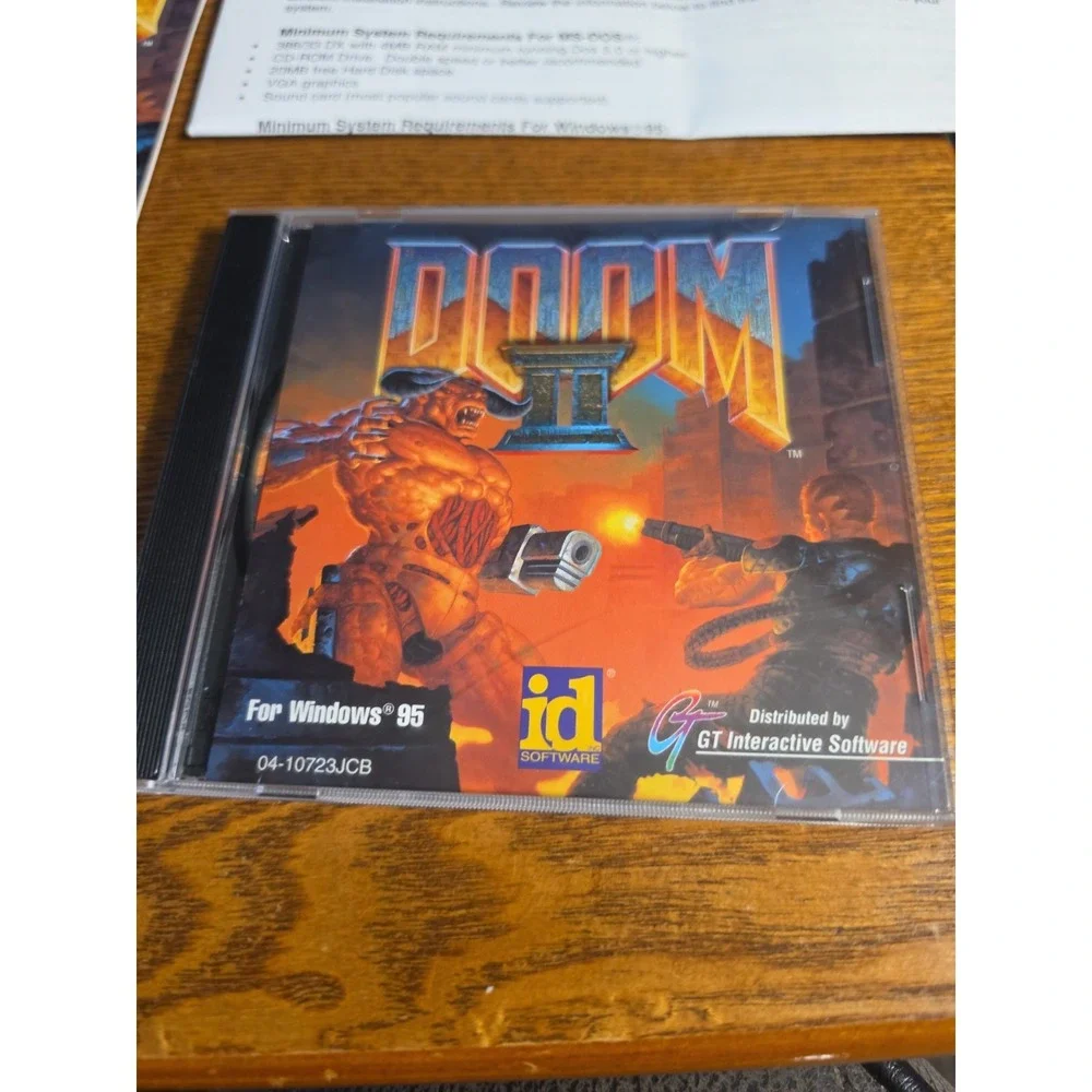 Doom II 2 PC Big Box Edition w/ Manual & Survival Guide CIB